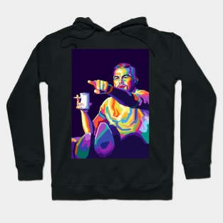 Leonardo Drinks Wpap Pop Art Hoodie